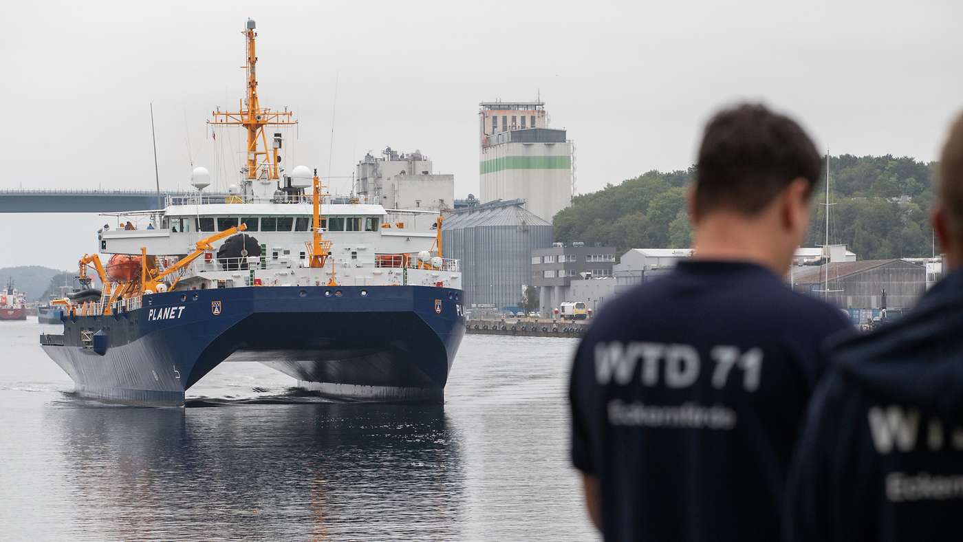 Bundeswehr/Jörg Volland - German research ship Planet is a modern, specialized naval research and testing vessel belonging to the German military's technical agency WTD 71