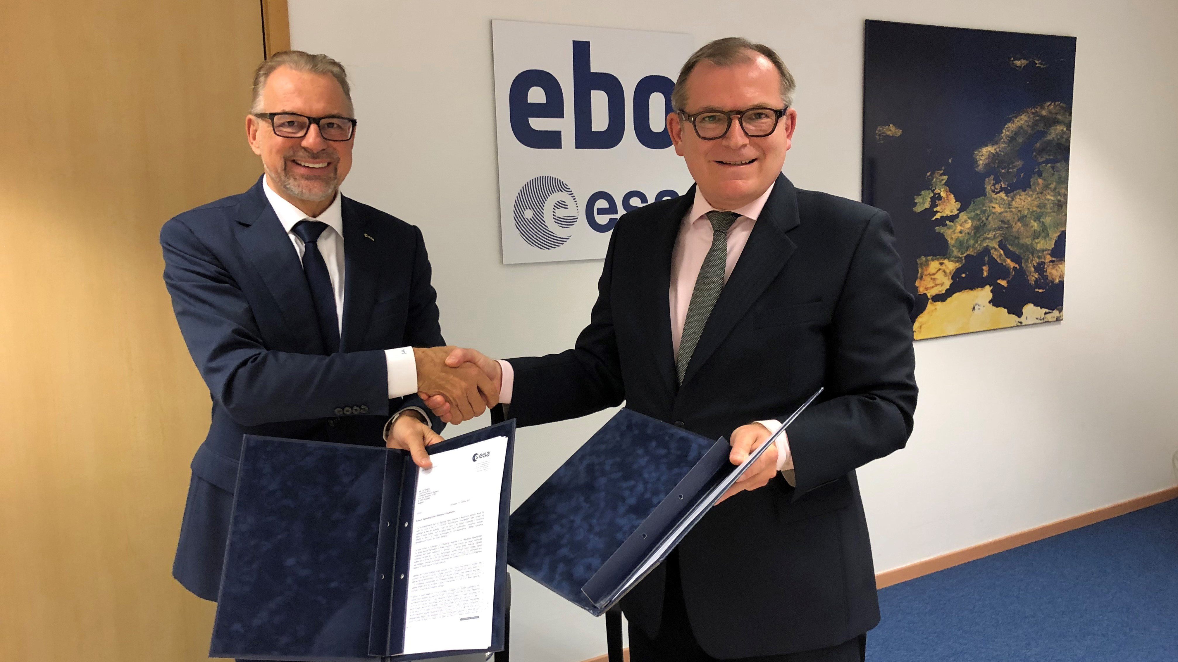 EDA and ESA deepen cooperation on cyber resilience