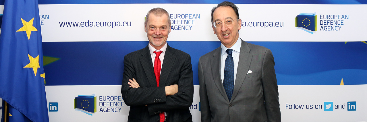 EU-NATO cooperation: EDA Chief Executive welcomes NATO ASG for Emerging Security Challenges and Cyber Centre of Excellence Director 