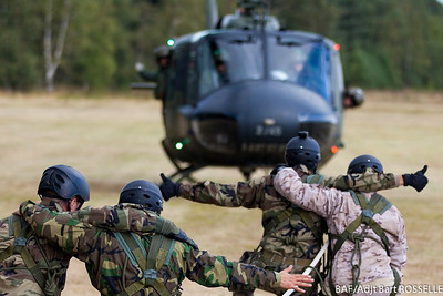 Soldiers in the training