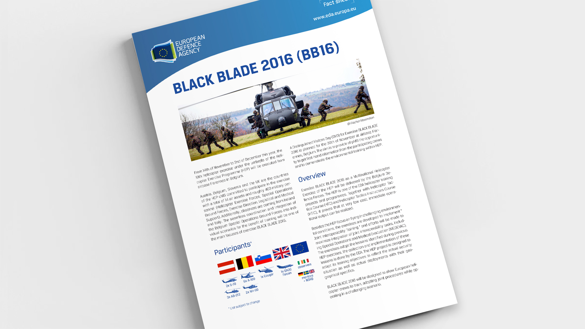 Factsheet BLACK BLADE 2016 (BB16)