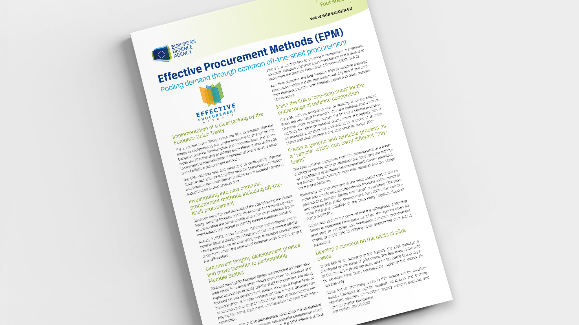 Factsheet Effective Procurement Methods