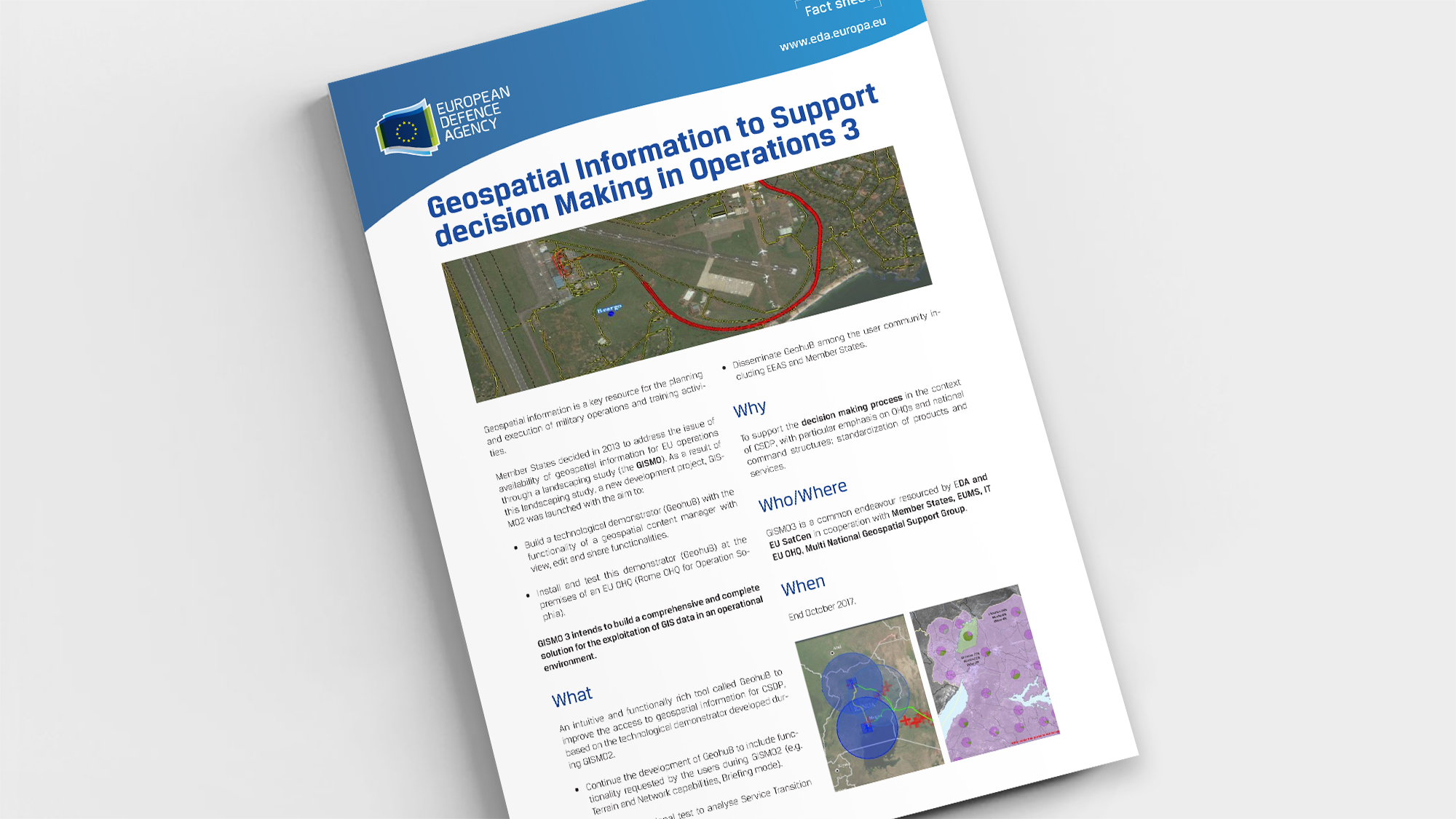 Factsheet Geospatial Information to Support decision Making in Operations 3