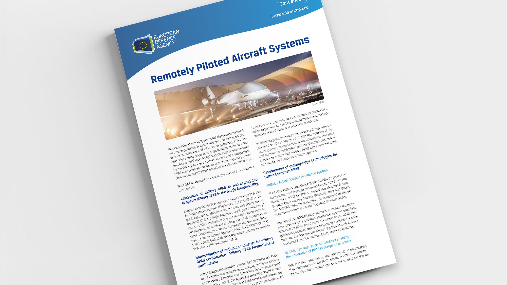 Factsheet Remotely Piloted Aircraft Systems