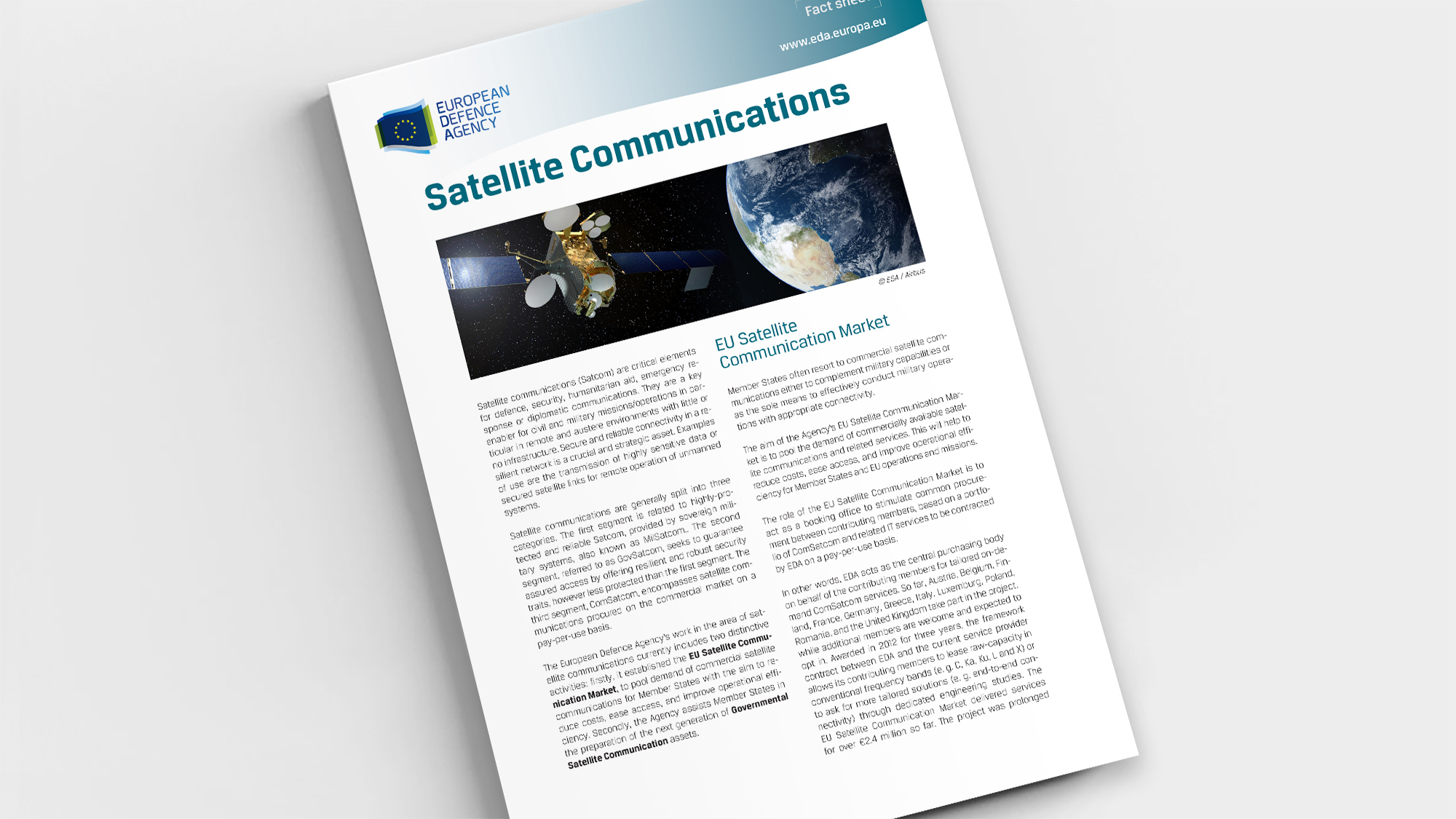 Factsheet Satellite Communications