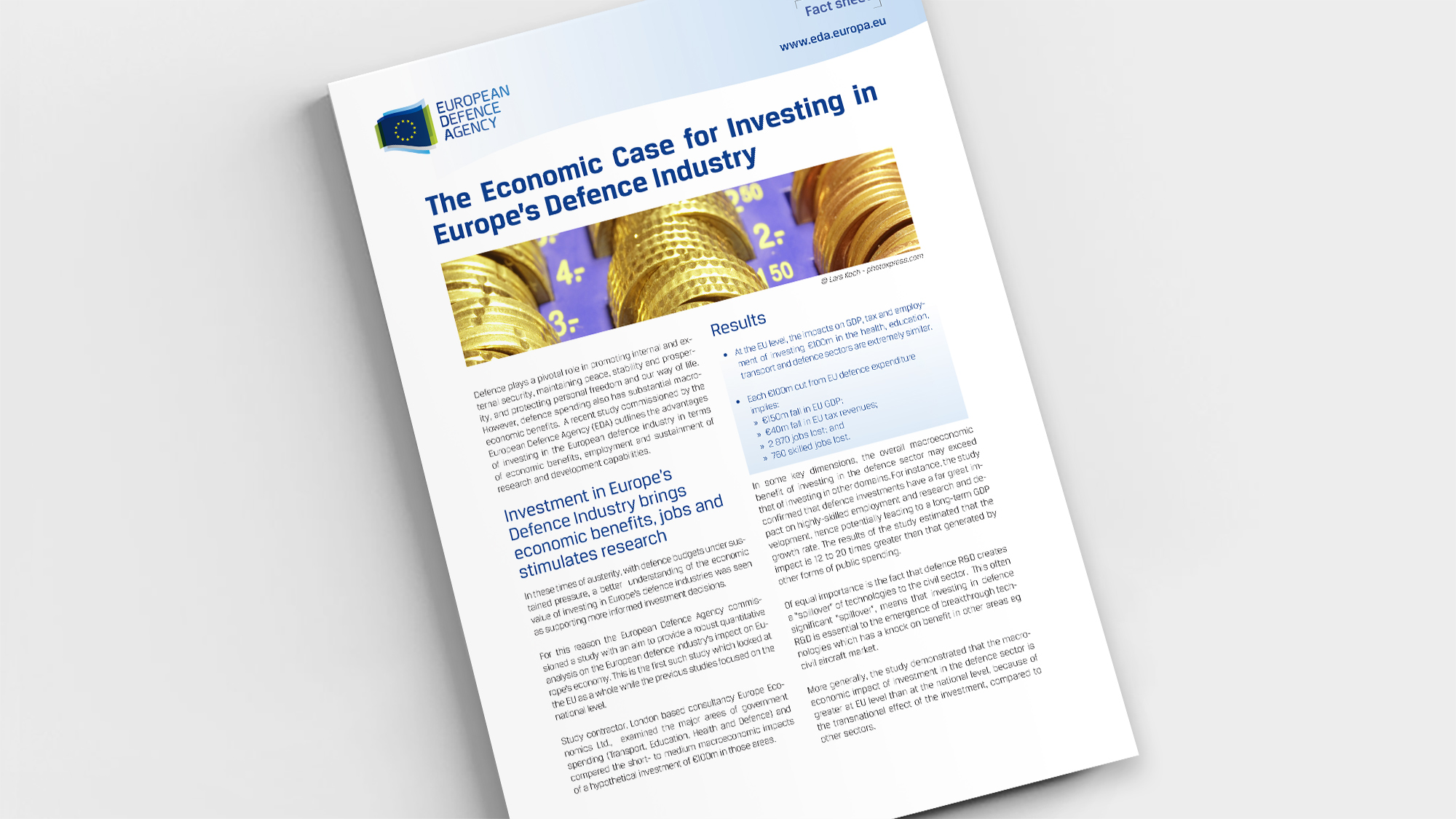 Factsheet The Economic Case for Investing in Europe’s Defence Industry