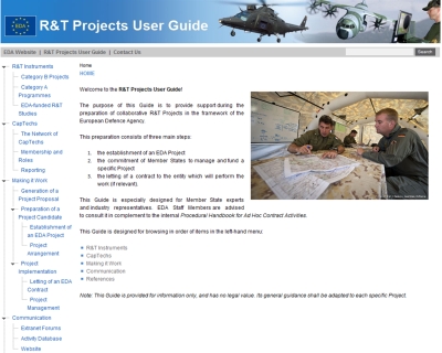 EDA launches today an online R&T Projects User Guide 